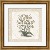 Framed Batik Flowers I