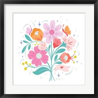 Framed Bright Bouquet I