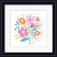 Framed Bright Bouquet I