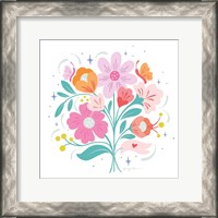 Framed Bright Bouquet I