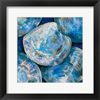 Framed Blue Cherry Stones