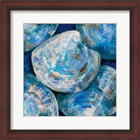 Framed Blue Cherry Stones