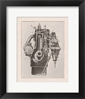 Framed French Engine I