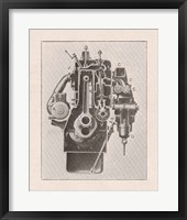 Framed French Engine I