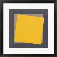 Framed Geo Natural Core Yellow