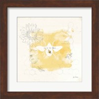Framed Bee and Bee VII Honeycomb