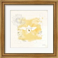 Framed 'Bee and Bee VII Honeycomb' border=
