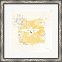 Framed 'Bee and Bee VII Honeycomb' border=