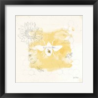 Framed Bee and Bee VII Honeycomb