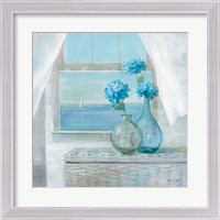 Framed Beach House Hydrangeas