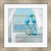 Framed Beach House Hydrangeas