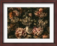 Framed Dark Floral Arrangement