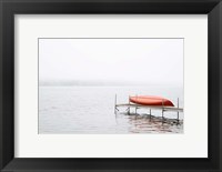 Framed Red Canoe