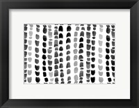 Framed Black and White Raindrops