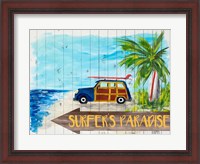 Framed Surfer's Paradise