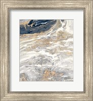 Framed Gold And Gray Oasis