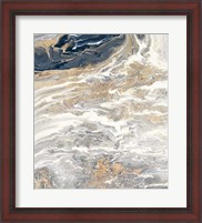 Framed Gold And Gray Oasis