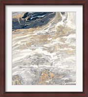 Framed Gold And Gray Oasis