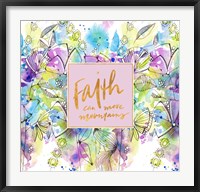 Framed Faith Can Move Mountains Spring Bloom