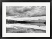 Framed Lake At Dusk