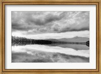 Framed Lake At Dusk