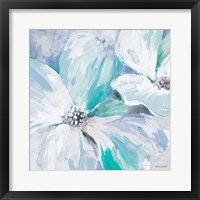 Framed Blue Flower Song I