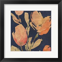 Framed Dark Orange Tulips I