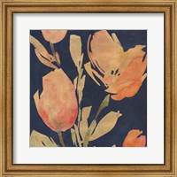 Framed 'Dark Orange Tulips I' border=