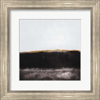 Framed Noir Clouds of Neptune with Gold