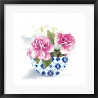 Framed Peonies In A Bowl I