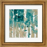 Framed 'Up To The Teal Northern Skies I' border=