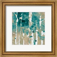 Framed 'Up To The Teal Northern Skies I' border=