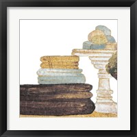 Framed 'Gold Bath Accessories III' border=