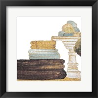 Gold Bath Accessories III Framed Print