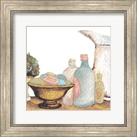 Framed Gold Bath Accessories II