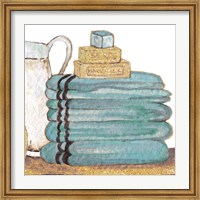 Framed Gold Bath Accessories IV