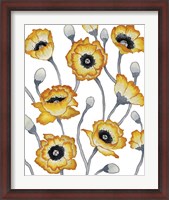 Framed Yellow Peonies