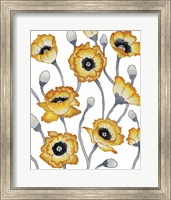 Framed Yellow Peonies