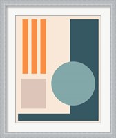 Framed 'Papercut Abstract IV' border=