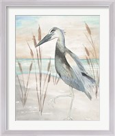 Framed Heron by Beach Grass II