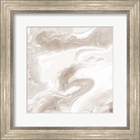 Framed Midnight Cream Marble