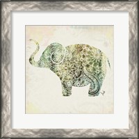 Framed Boho Elephant II