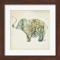 Framed Boho Elephant II