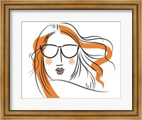 Framed Relaxed Lady