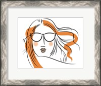 Framed Relaxed Lady