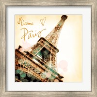 Framed Je, t'aime Paris
