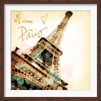 Framed Je, t'aime Paris