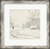Framed Snowy Road