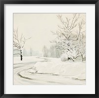 Framed Snowy Road