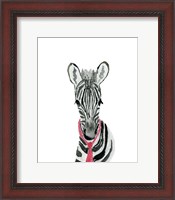 Framed Zebra With Tie